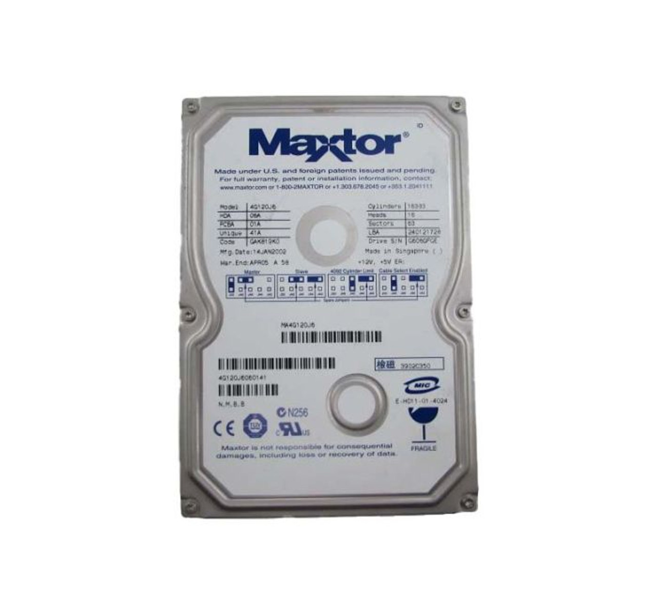 IBM 20GB 7200RPM ATA 3.5-Inch Hard Drive for ProLiant DL360p Gen8 Servers