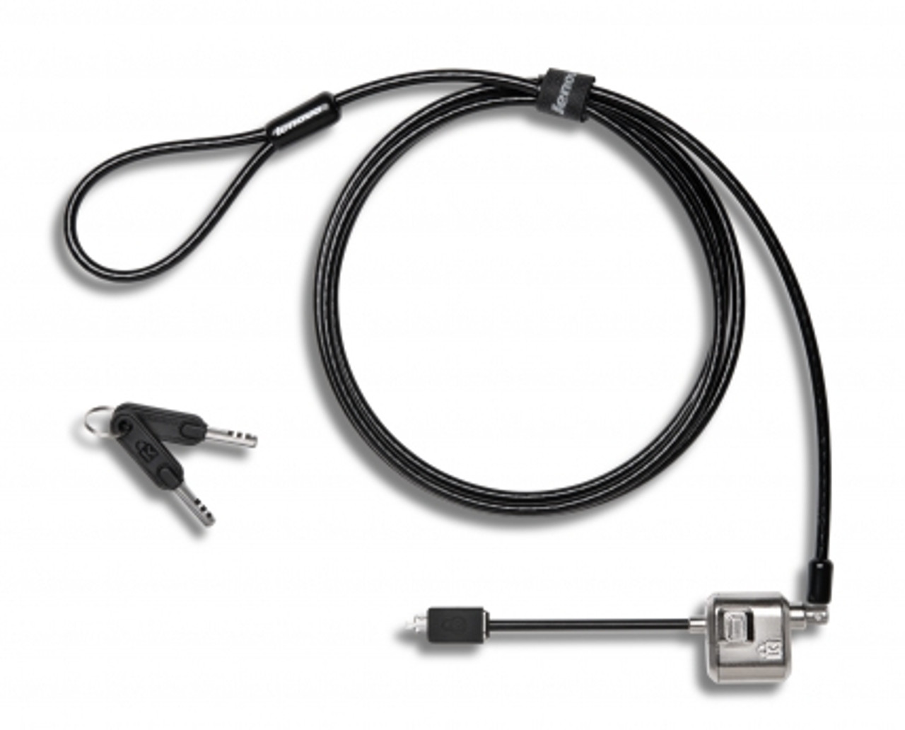 Lenovo Black Stainless Steel Cable Lock 72 for Security - Compatible with 4X90H35558