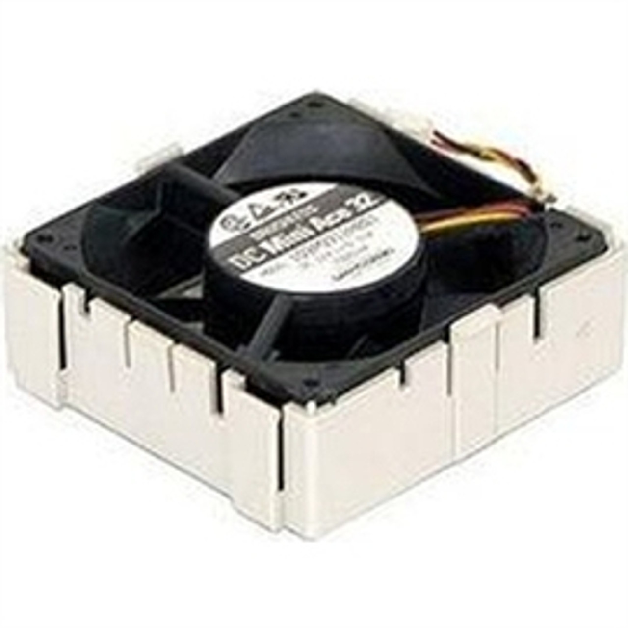 Supermicro computer case fan with housing in beige and black, 3.15 (8 cm), compatible with various systems