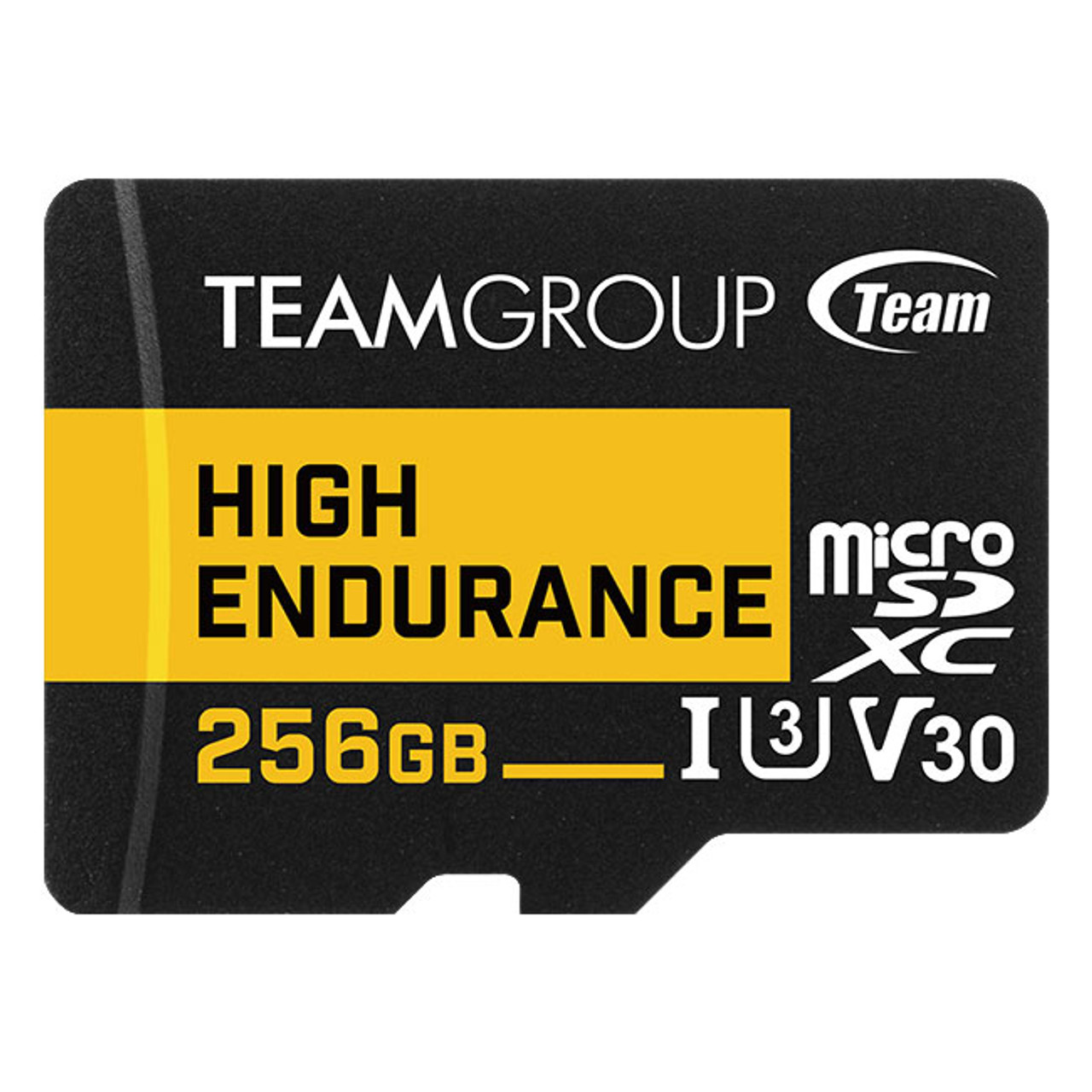 Team Group high endurance 256GB MicroSDXC Class 3 memory card compatible with THUSDX256GIV3002 devices
