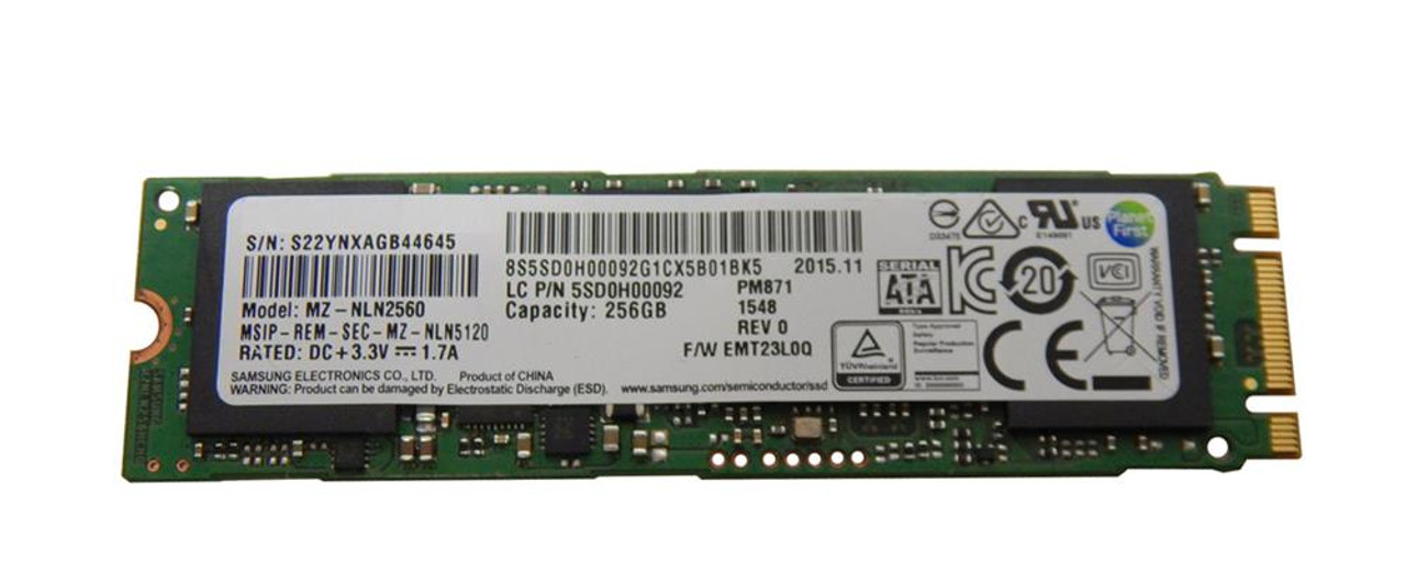Lenovo 256Gb TLC SATA 6Gbps M.2 2280 SSD for Ideapad 15Acz 15Isk - Mainstream Endurance - Internal Solid State Drive