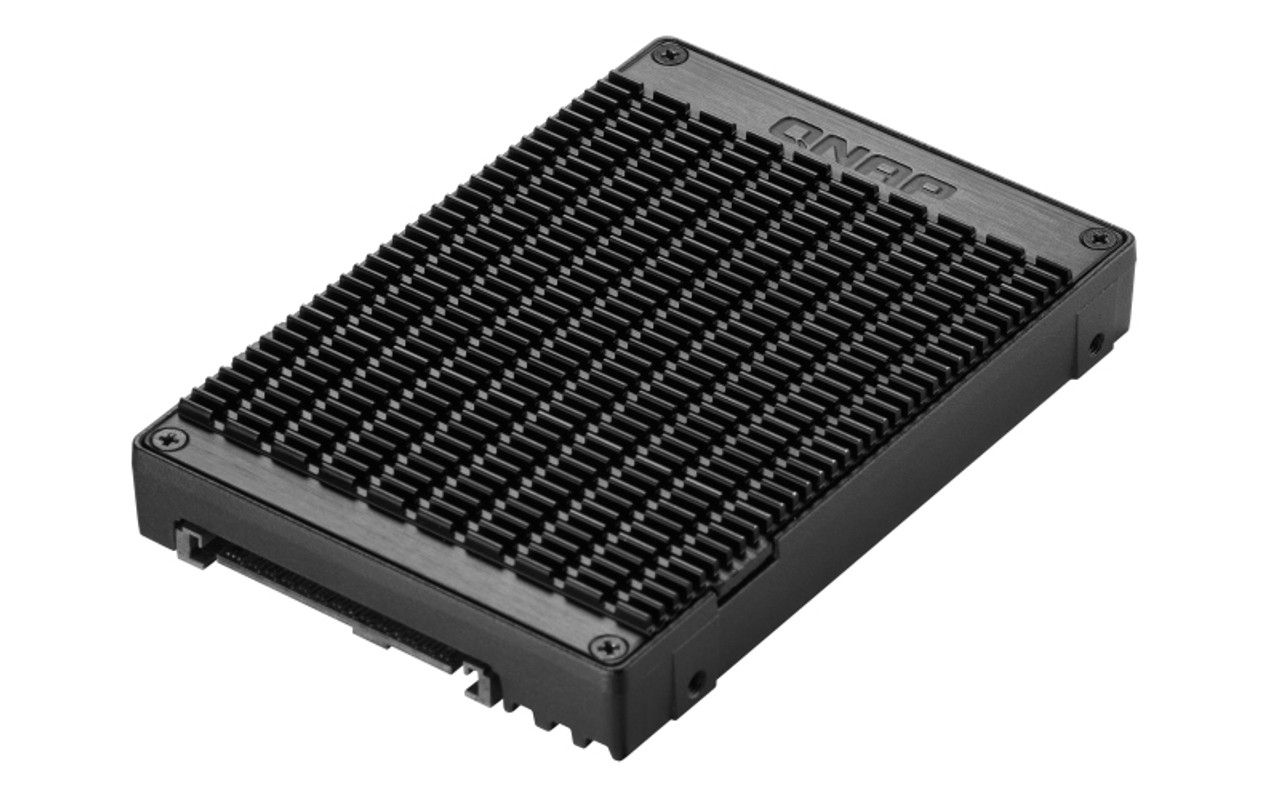 QNAP QDA-UMP4 storage drive enclosure for 2.5 SSD drives, black, compatible with servers