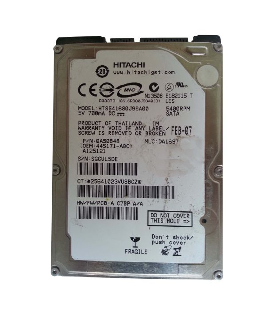 Compaq 80Gb 5400RPM SATA 2.5-Inch Hard Drive for ProLiant DL360p Gen8 Servers