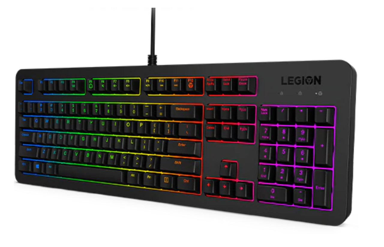 Lenovo Legion K300 RGB Keyboard - USB QWERTY US English Black - Compatible with GY40Y57708 - Gaming Keyboards