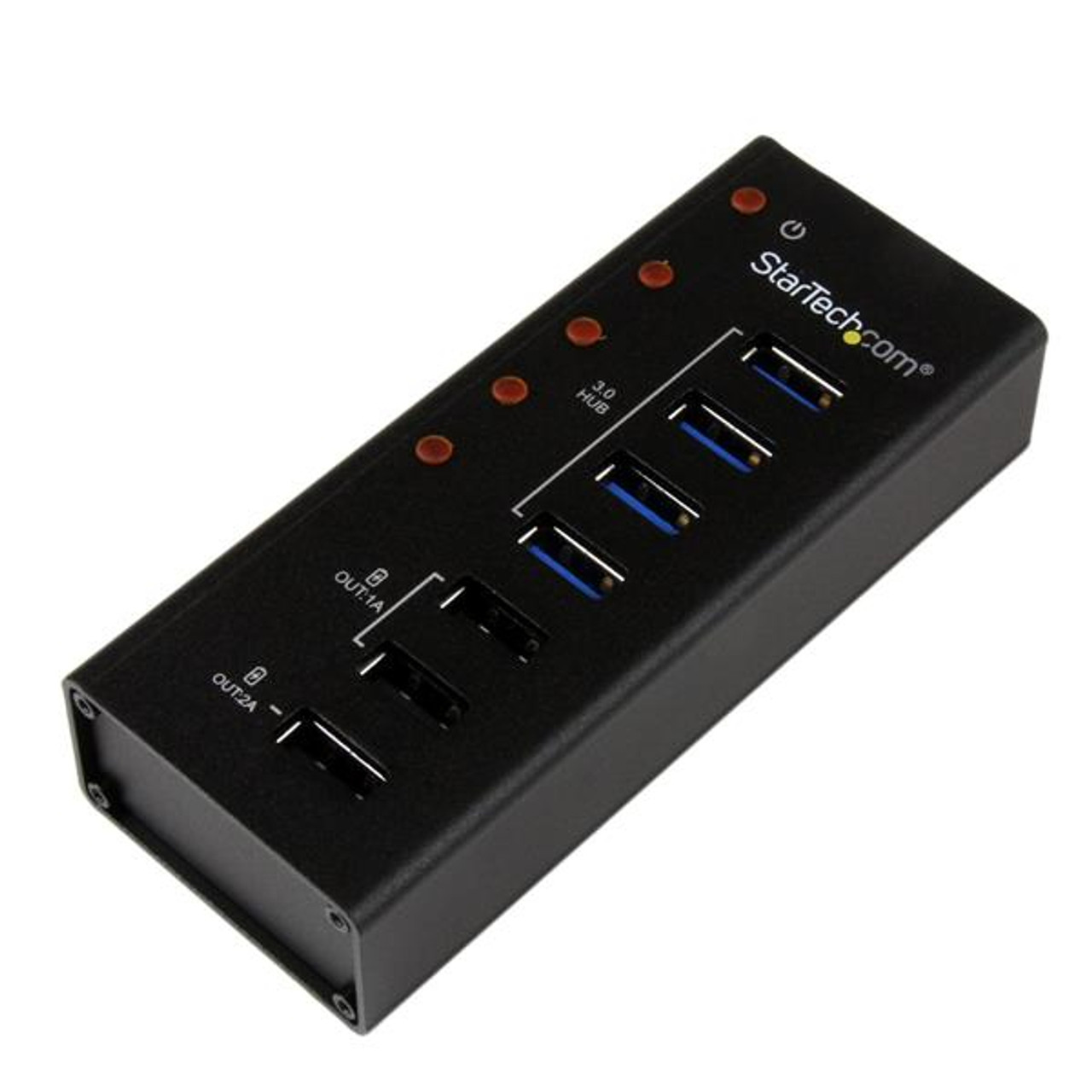 StarTech.com ST4300U3C3 USB 3.2 Gen 1 Type-B Hub, 5000 Mbit/s, Black, for High-Speed Data Transfer