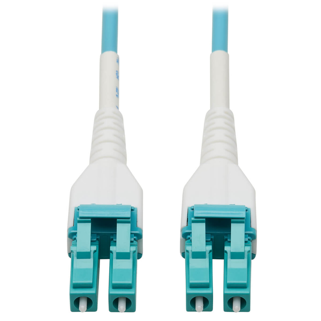 Tripp Lite N821-15M-AQ-AR fiber optic cable LC/PC OFNR OM4 Aqua color, 590.6 (15 m) for high-speed data transfer