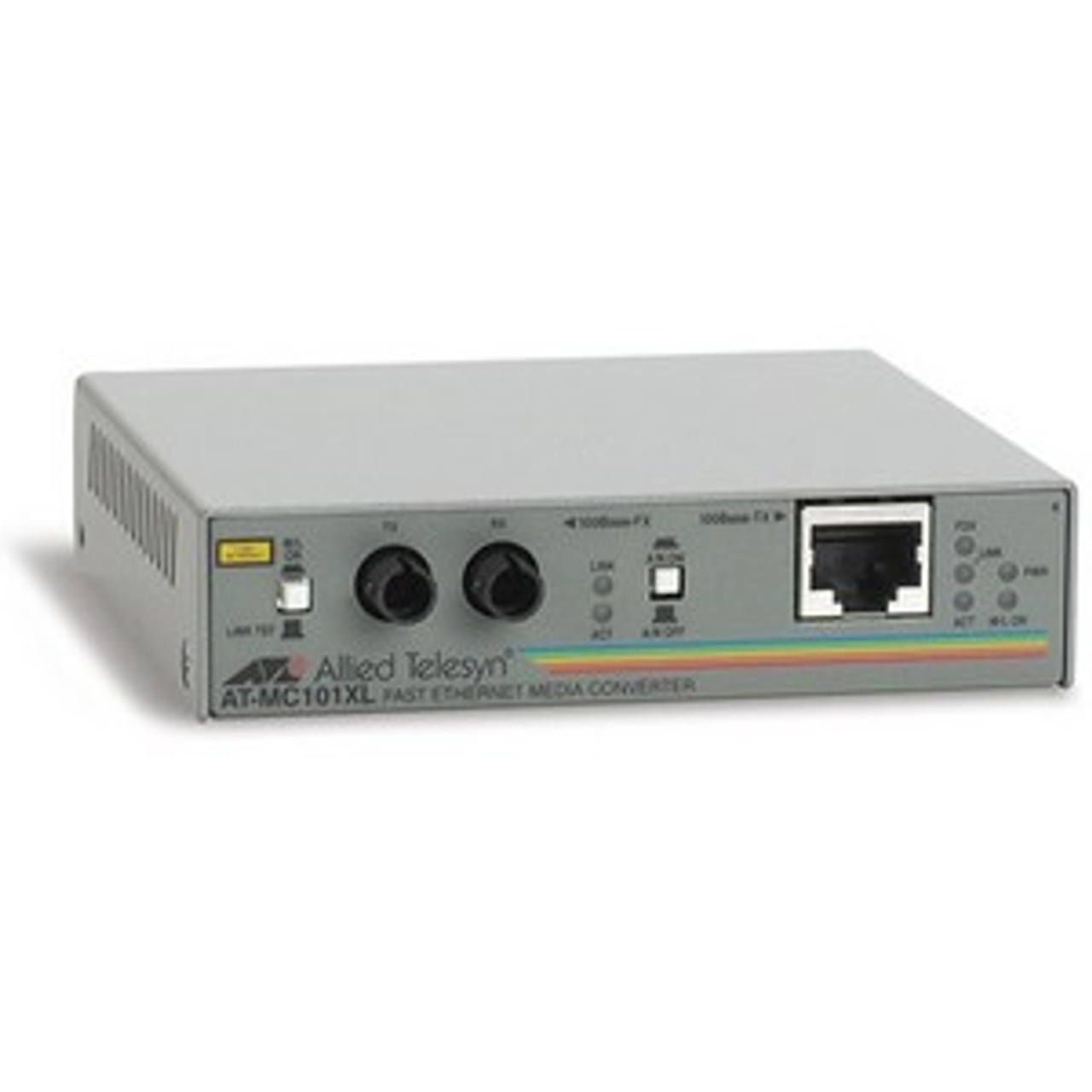 Allied Telesis AT-MC101XL-20 Media Converter for 100Base-Tx to 100Base-Fx/St MM 2Km with European Power Supply