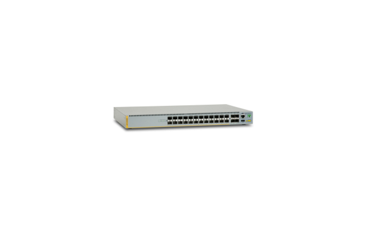 Allied Telesis AT-x510-28GSX-80 Managed L3 Gigabit Ethernet switch in gray, compatible with ATX51028GSX80 servers.