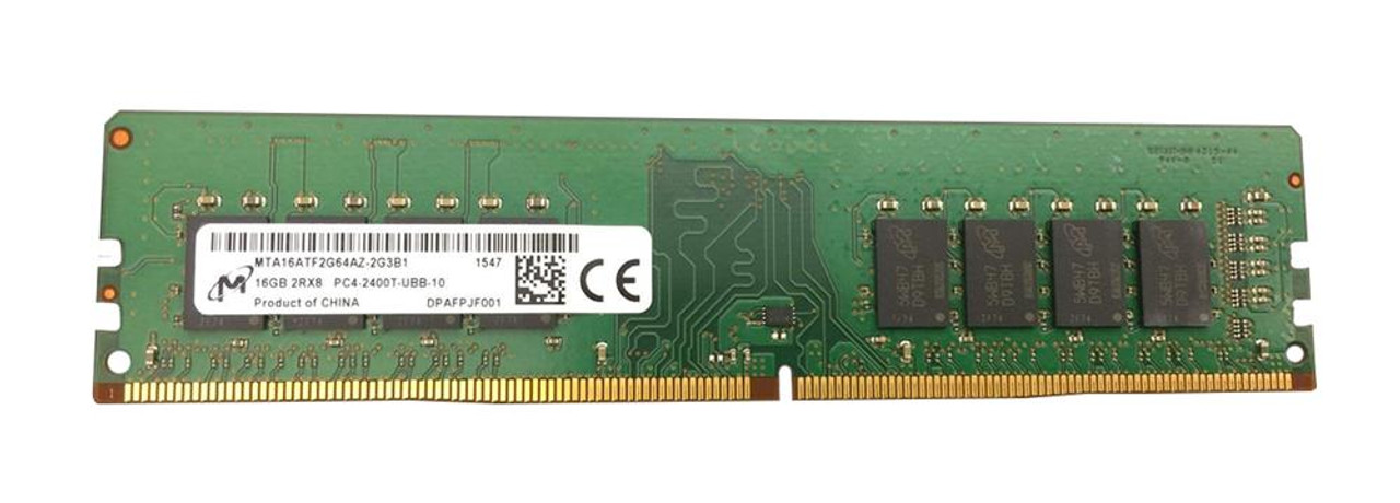 Micron 16Gb PC4-19200 DDR4-2400MHz Memory Module for Servers - Dual Rank, Non-ECC, 288-Pin DIMM