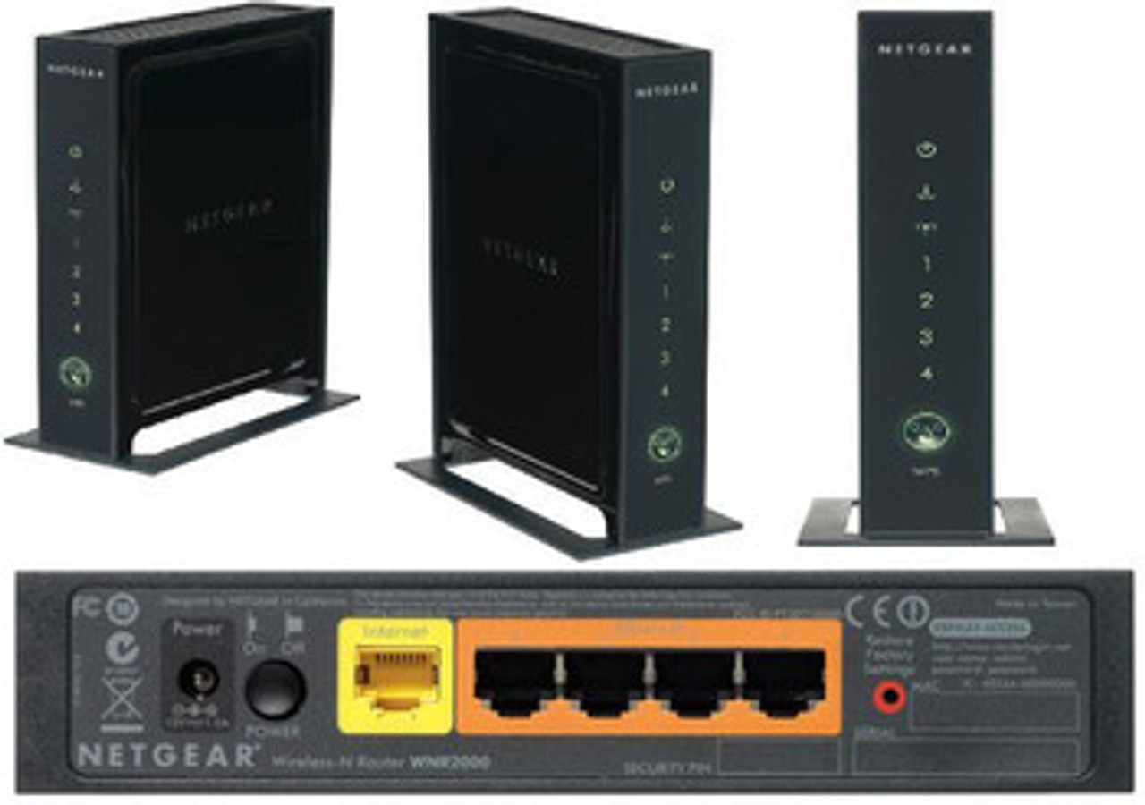 NetGear N300 Wireless Router 5-Port LAN/WAN WNR2000-100PES - Ideal for Home Networking