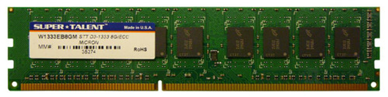 Super Talent 8GB DDR3-1333MHz ECC Unbuffered Memory Module for ProLiant DL360p Gen8 Servers