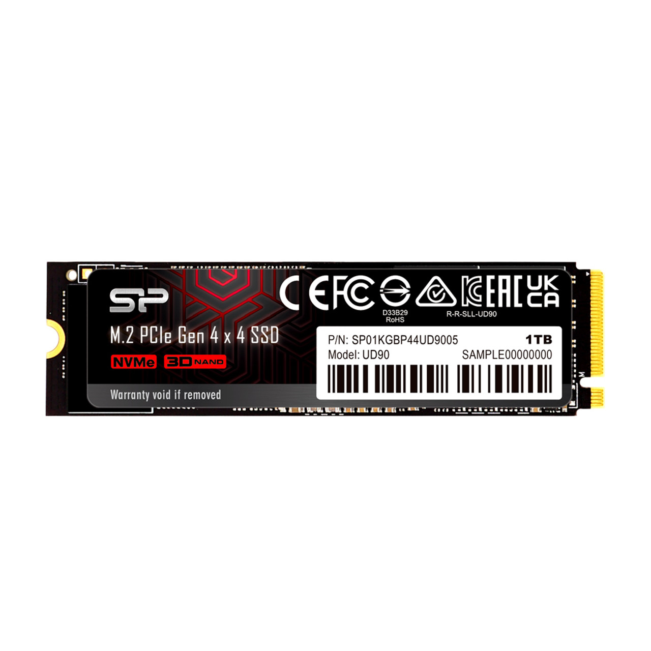 Silicon Power UD90 M.2 1000GB PCIe 4.0 NVMe SSD for SP01KGBP44UD9005 Servers