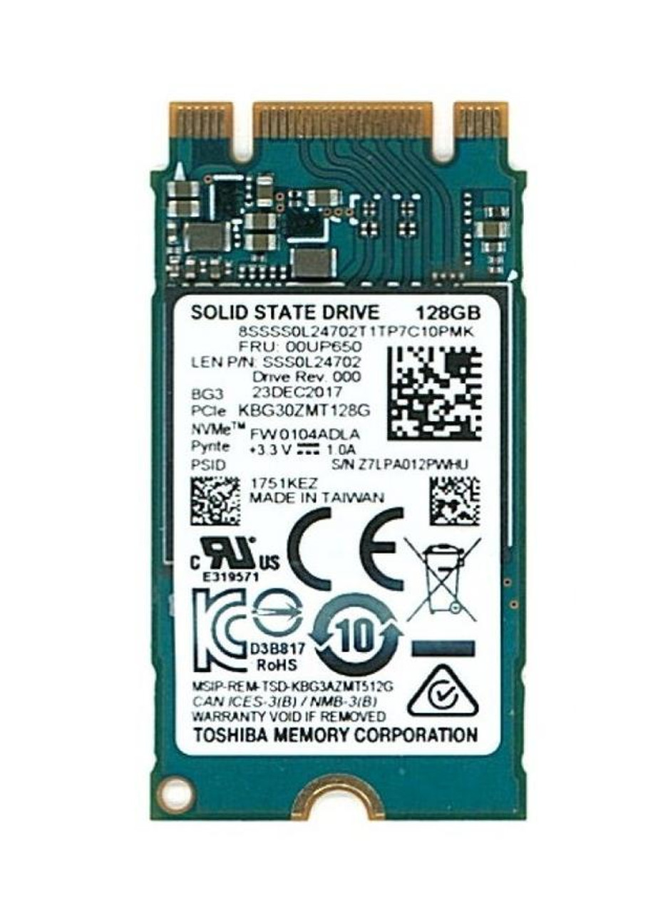 Toshiba KBG30ZMT128G 128GB TLC PCIe 3.0 x2 NVMe M.2 SSD for Internal Solid State Drive