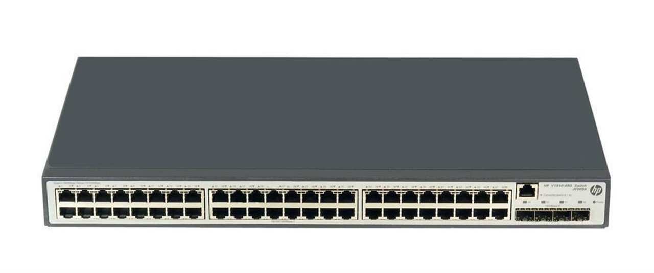 Hp Procurve V1910-48G Layer3 Managed Gigabit Ethernet Switch with 48 Ports and 4 SFP, ideal for network setups
