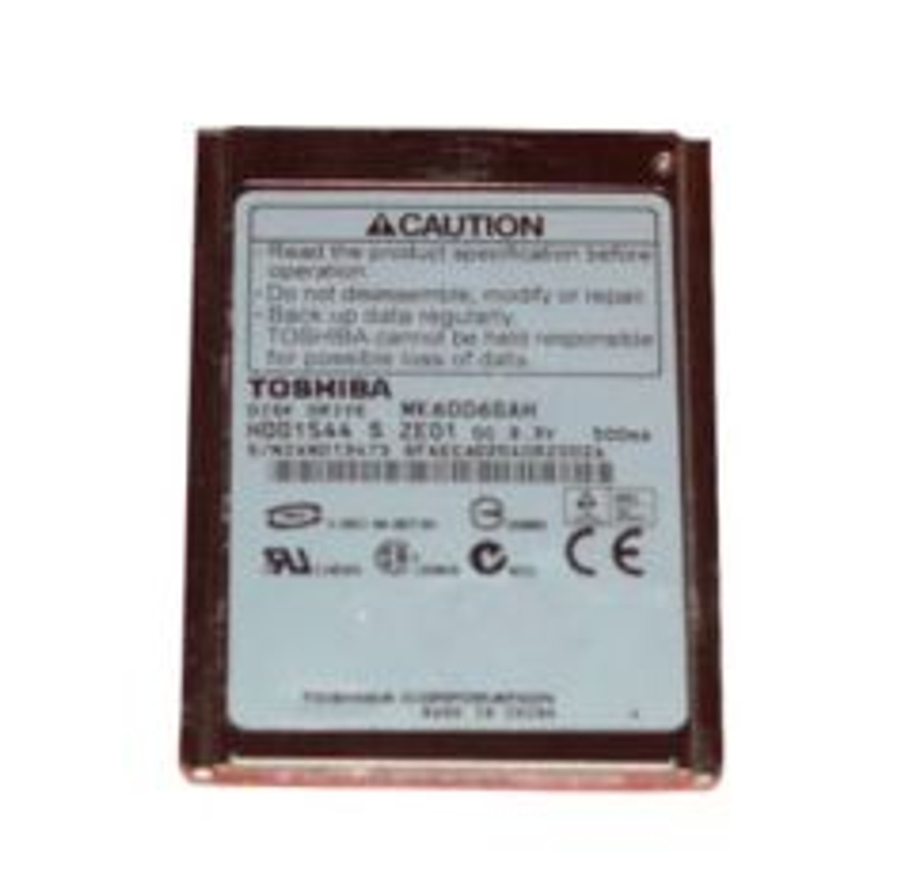 TOSHIBA 60GB 4200RPM IDE ATA-6 1.8 HDD for Laptops