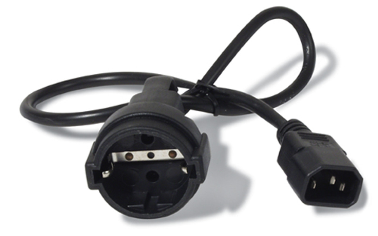 APC AP9880 Power Cable Black 23.6 C14 Coupler CEE7/7 for Servers