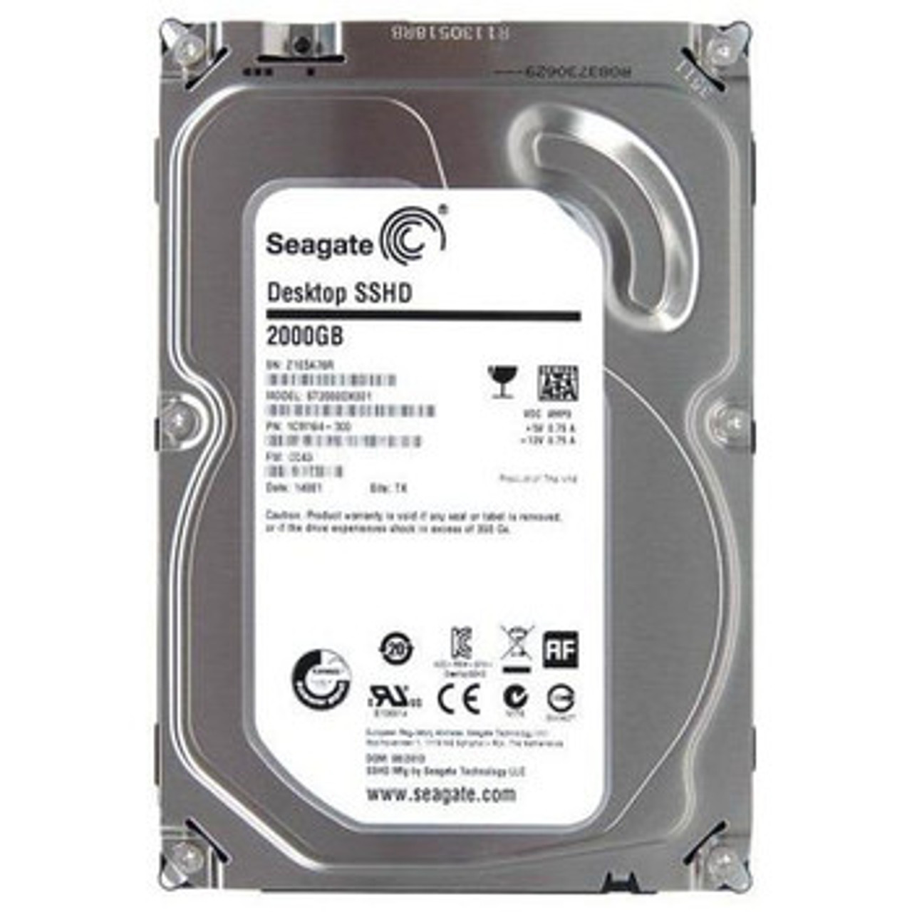Seagate 2Tb 7200Rpm SATA 6.0 Gbps 3.5 64Mb Cache Desktop Hard Drive compatible with desktop computers