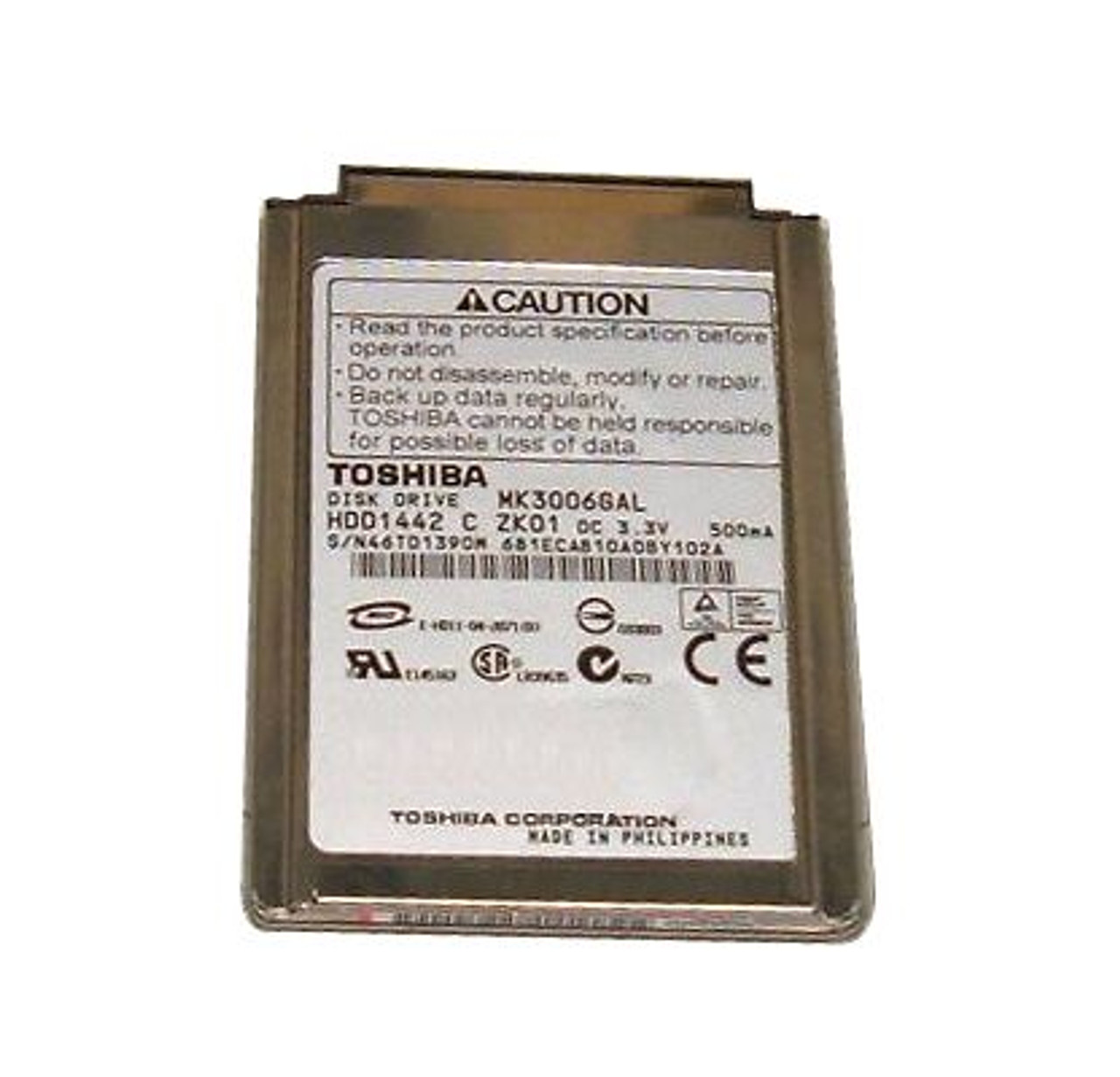 Toshiba MK3006GAL 30Gb 4200Rpm Pata 2Mb Cache 1.8-Inch Hard Drive - Compatible with portable media players