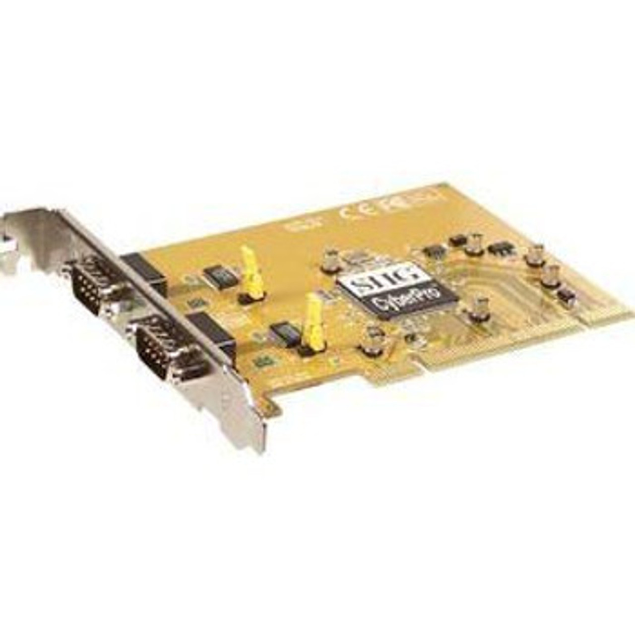 SIIG 2-Port Serial Adapter for RS-232 Serial, 9-Pin DB-9 Male, JJ-P20212-B, compatible with servers