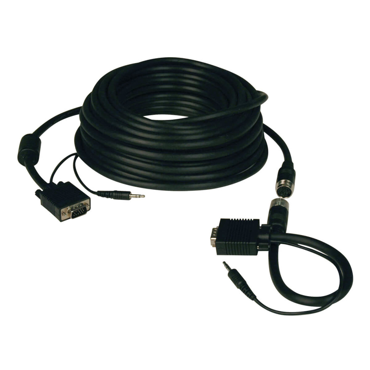 Tripp Lite P504-050-EZ VGA + 3.5mm Video Cable Adapter, 600 Black, Compatible with ProLiant DL360p Gen8 Servers