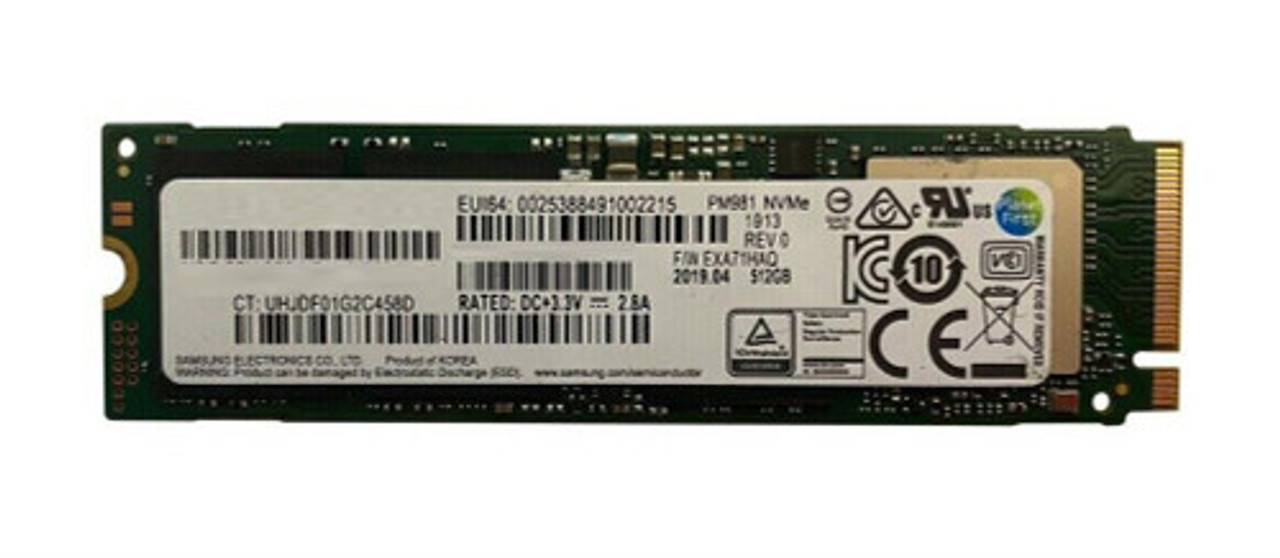 HP 512GB M.2 2280 PM981 PCIe Internal Solid State Drive SSD compatible with ProLiant DL360p Gen8 servers