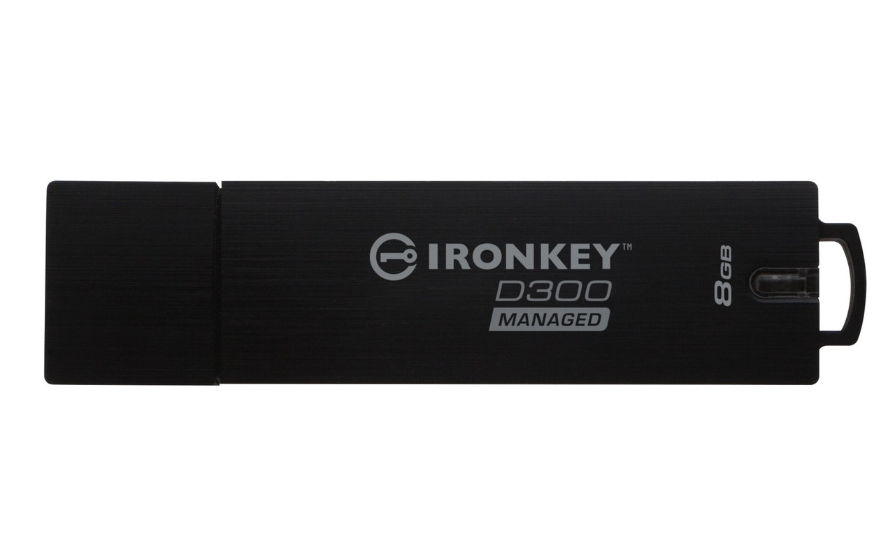Kingston Technology IronKey D300 USB Flash Drive 16GB Black USB Type-A 3.2 Gen 1 - Compatible with servers