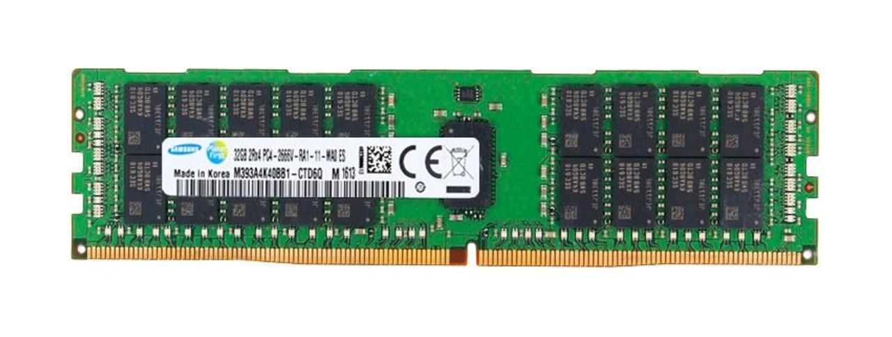 M393A4K40BB1-CTD | Samsung | 32Gb Pc4-21300 Ddr4-2666Mhz Registered Ecc Cl19 288-Pin Dimm 1.2V Dual Rank Memory