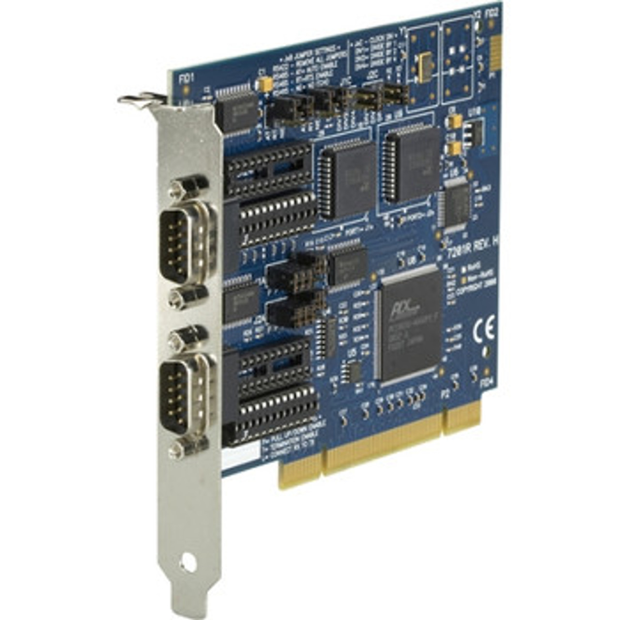 Black Box IC133C-R2 RS-232/422/485 2-Port PCI Card with 16550 UART for Data Communication