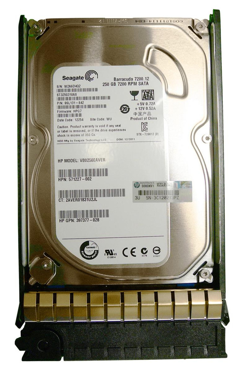 Seagate Barracuda 7200.12 250Gb 7200Rpm SATA 3Gbps 8Mb Cache Internal Hard Drive for Desktops
