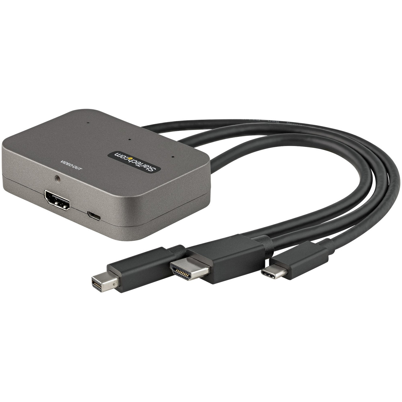 CDPHDMDP2HD | StarTech.com | video cable adapter 10.6 (0.27 m) HDMI + USB HDMI + Mini DisplayPort + USB Type-C Black,