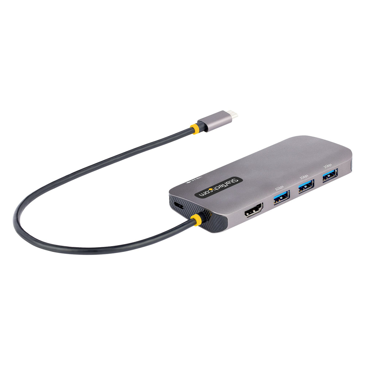 StarTech.com 127B-USBC-MULTIPORT notebook dock USB-C Gen 1 Gray, compatible with laptops