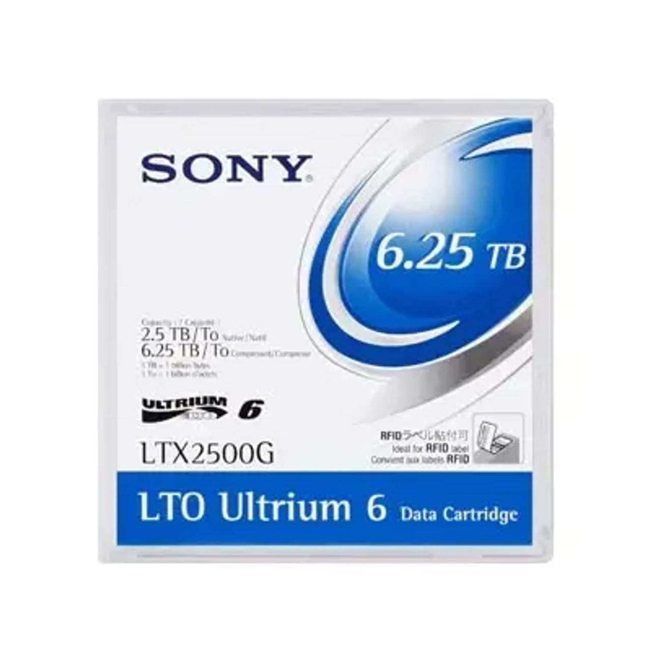 Sony LTO Ultium-6 2.5TB/6.25TB Metal Particle DATa Cartridge for LTX2500G - Data Storage Cartridge for Sony Devices