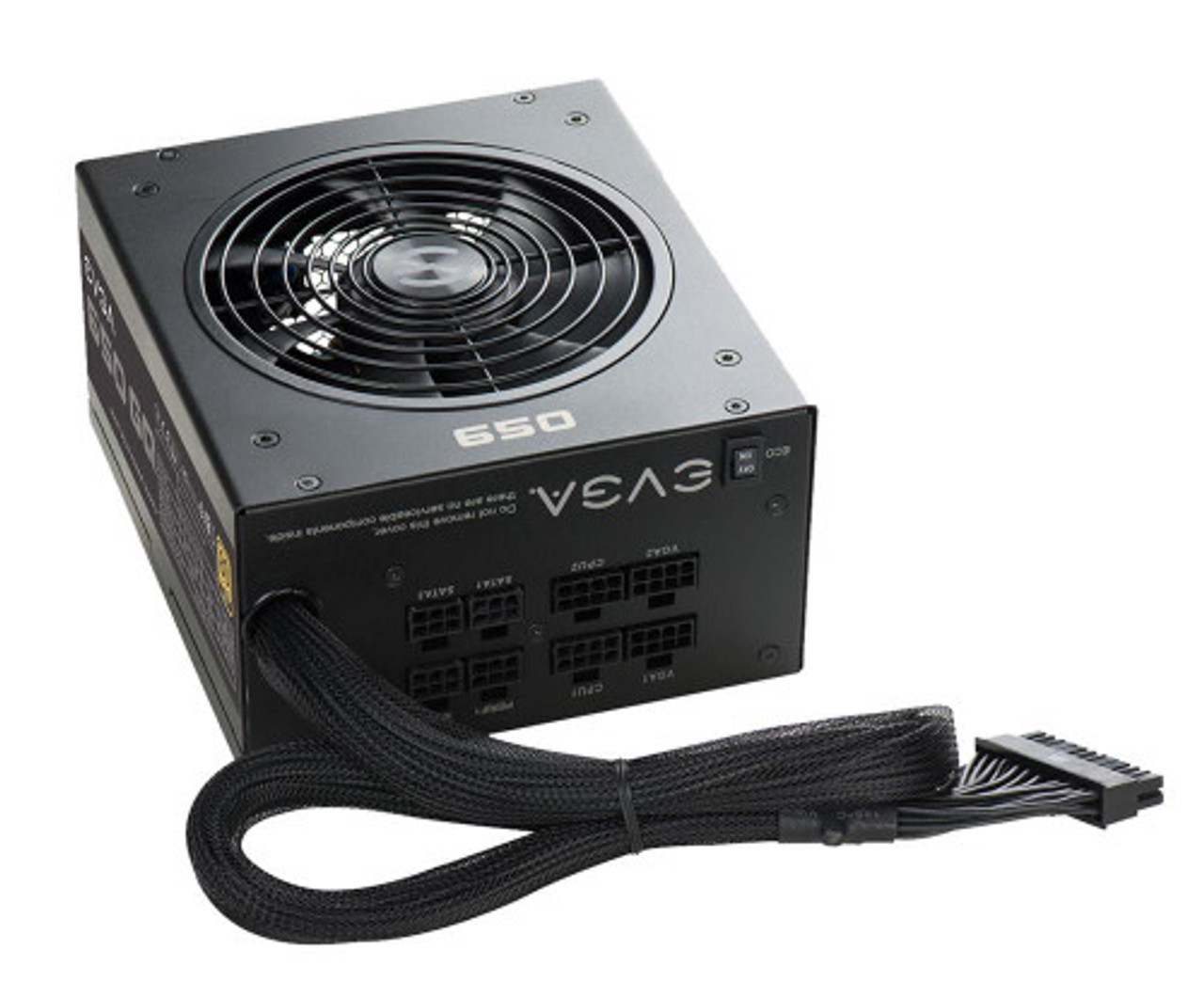 EVGA 650W GQ Power Supply 210-GQ-0650-V3 for ATX12V 24-Pin 80 Plus - Compatible with EVGA GQ Series - PSU for Gaming PCs