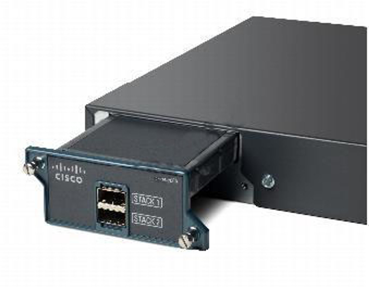 Cisco Catalyst 2960S Flexstack Stack Module compatible with Catalyst 2960S switches - mounted in a network rack