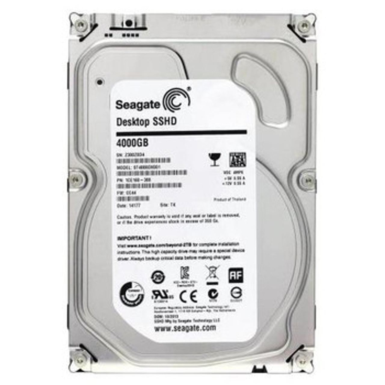 Seagate 4TB 7200RPM SATA 6.0 Gbps 3.5 64MB Cache Desktop Hard Drive - Compatible with Desktop Computers