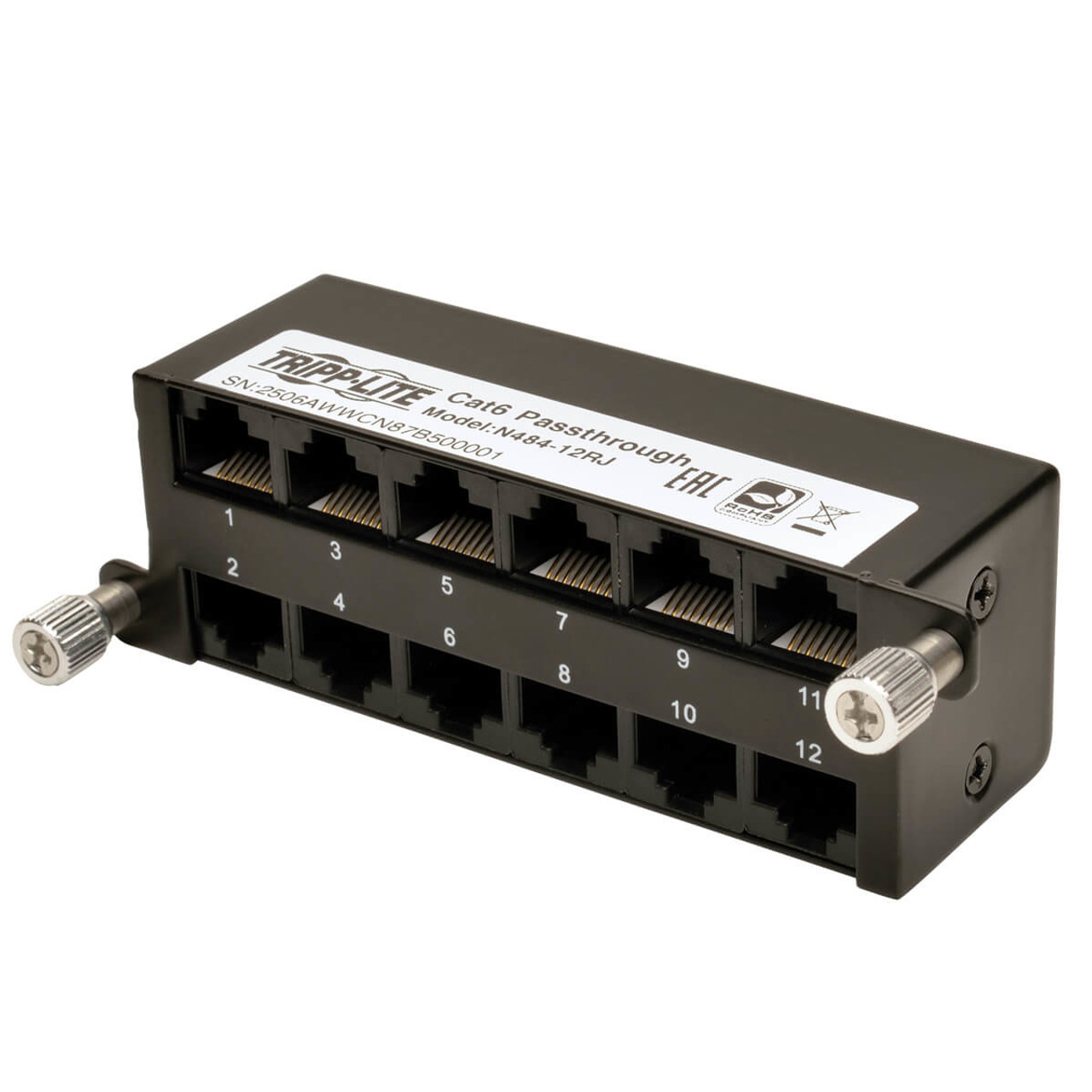 Tripp Lite N484-12RJ Patch Panel for Networking Applications
