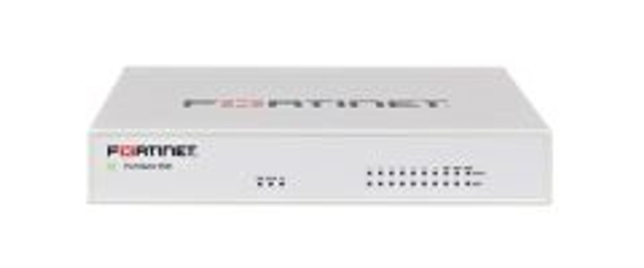 Fortinet FortiGate 60E Series Network Security Appliance with 7x 1000Base-T Ports, 2x WAN Ports, and 1x DMZ Port