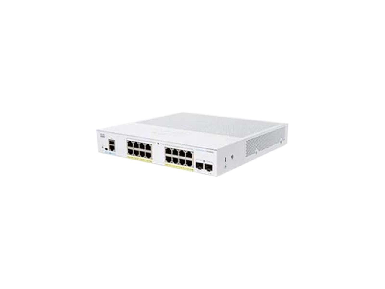 CBS250-16P-2G | CISCO | 250 Series Ethernet Switch 16 Ports Manageable 2 Layer Supported Modular 120 W Poe Budget
