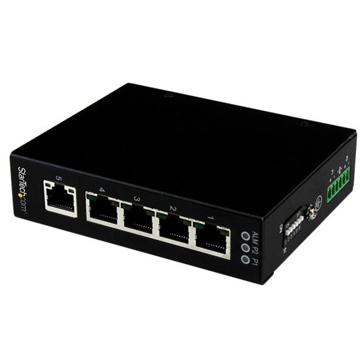 StarTech.com IES51000 Unmanaged Gigabit Ethernet Network Switch in Black - Compatible with ProLiant DL360p Gen8 Servers