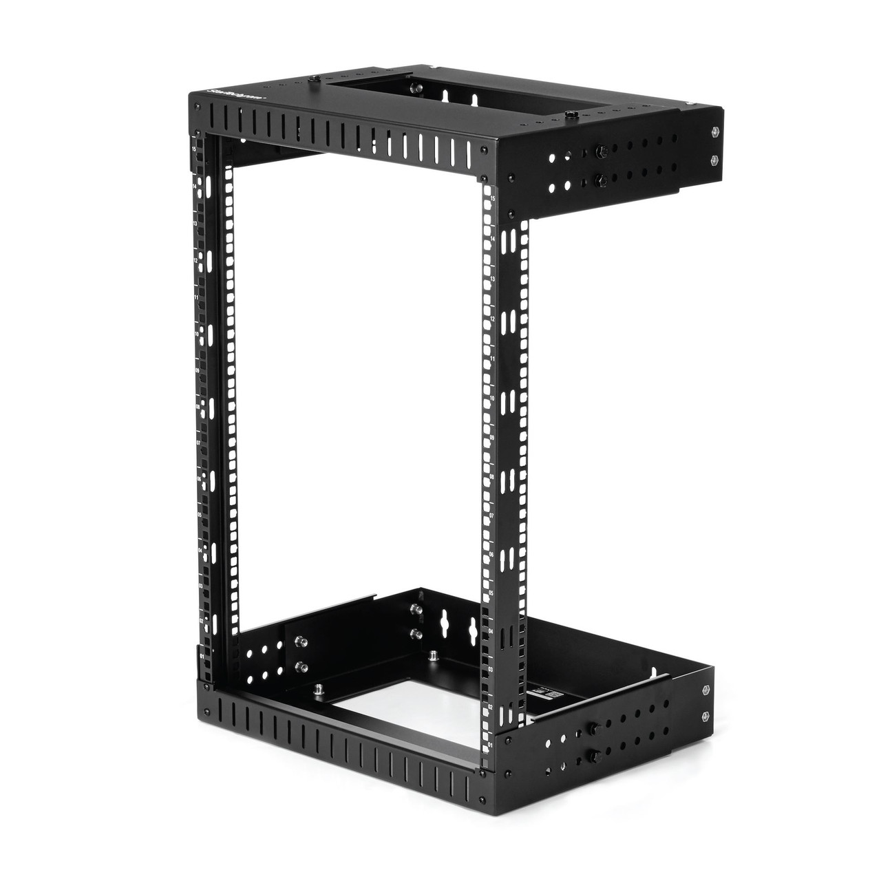 StarTech.com 15U Wall Mounted Rack Cabinet in Black - RK15WALLOA, compatible with server racks