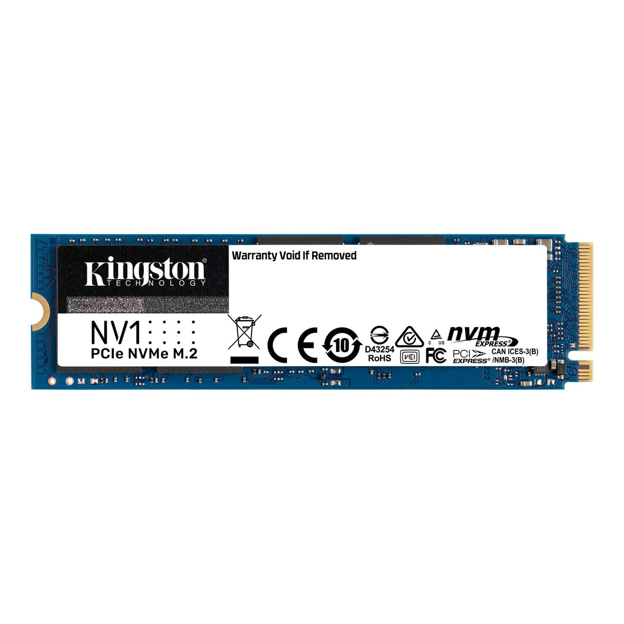 Kingston Technology NV1 M.2 1000GB NVMe SSD for PCI Express 3.0 - SNVS/1000GBK - Compatible with servers