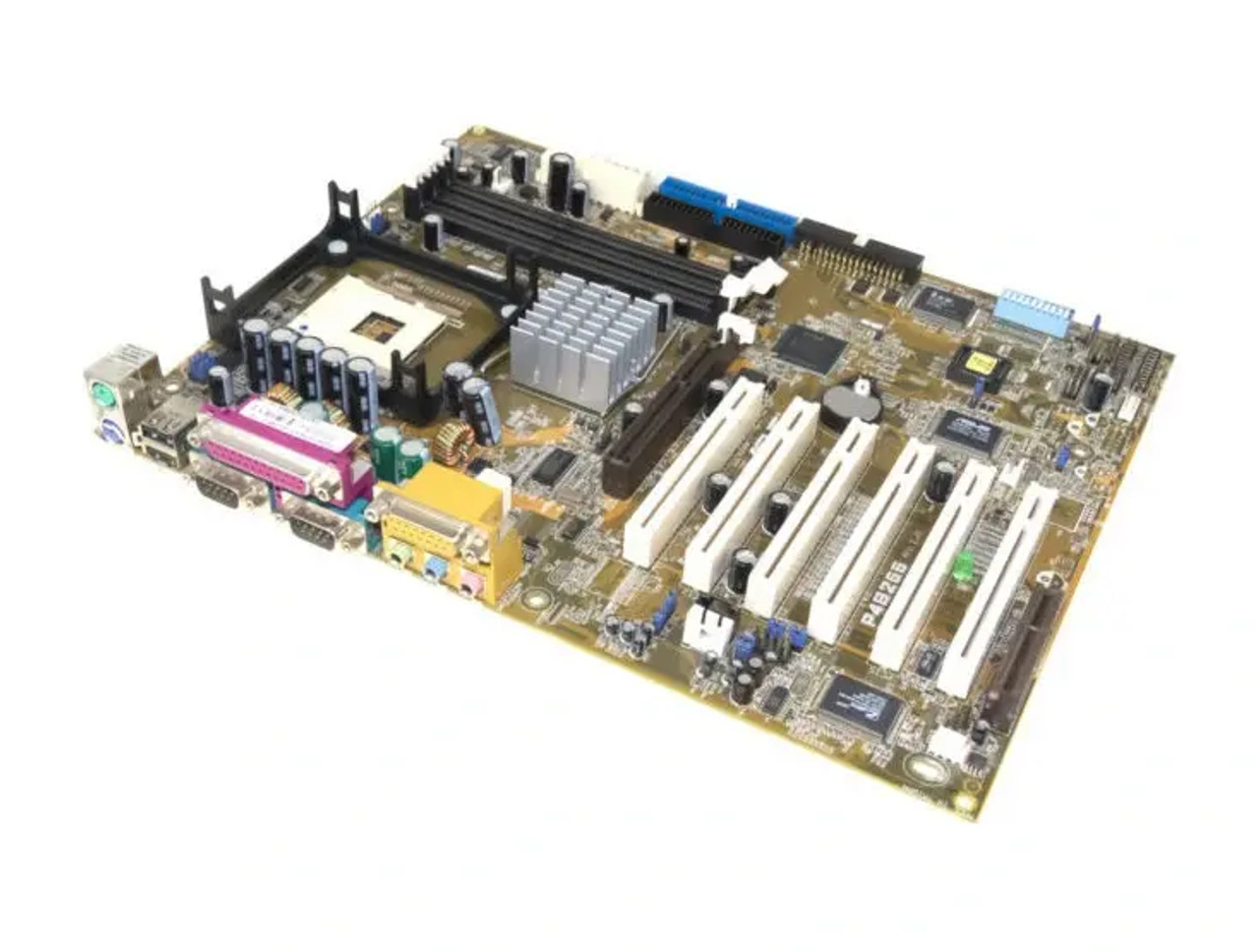 ASUS P4B266 Intel 845 DDR Chipset System Board for Socket 478 - ATX - Compatible with ATA-100 - 3 DDR Slots