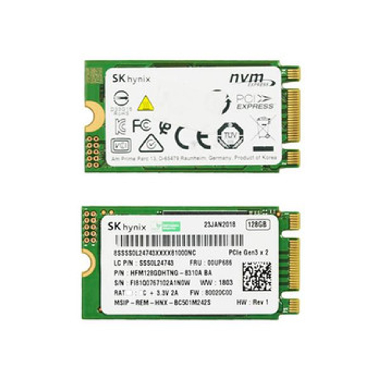 Lenovo 128GB PCI Express Gen3 NVMe M.2 2242 SSD for Internal Storage in Laptops