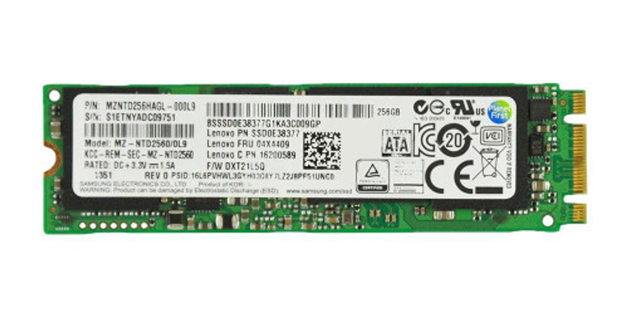 Lenovo 256GB SATA 6Gbps M.2 2280 Internal Solid State Drive compatible with laptops and desktops