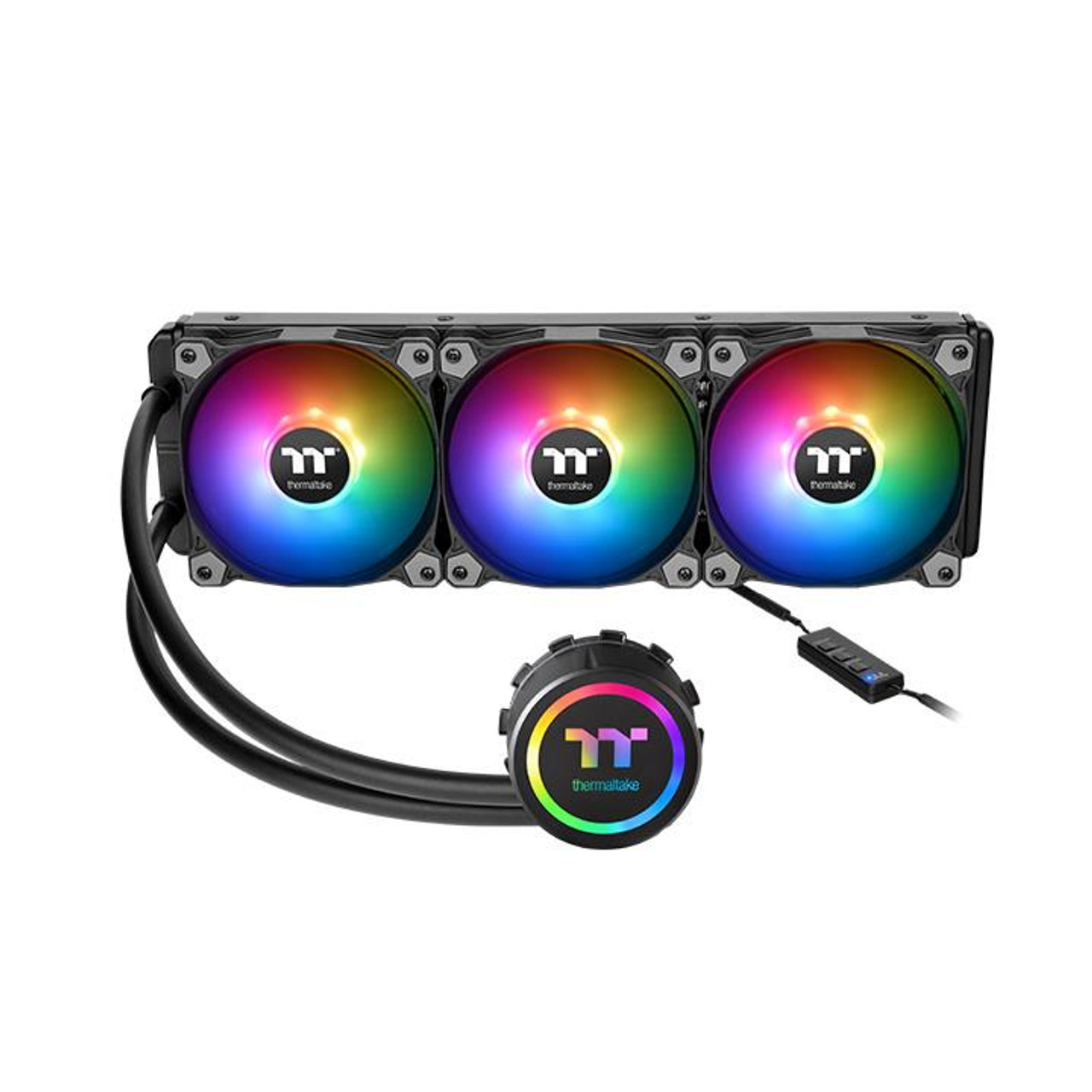 Thermaltake Water 3.0 360 ARGB Sync Liquid Cooler for Processor - Black, 4.72 - Compatible with CL-W234-PL12SW-A