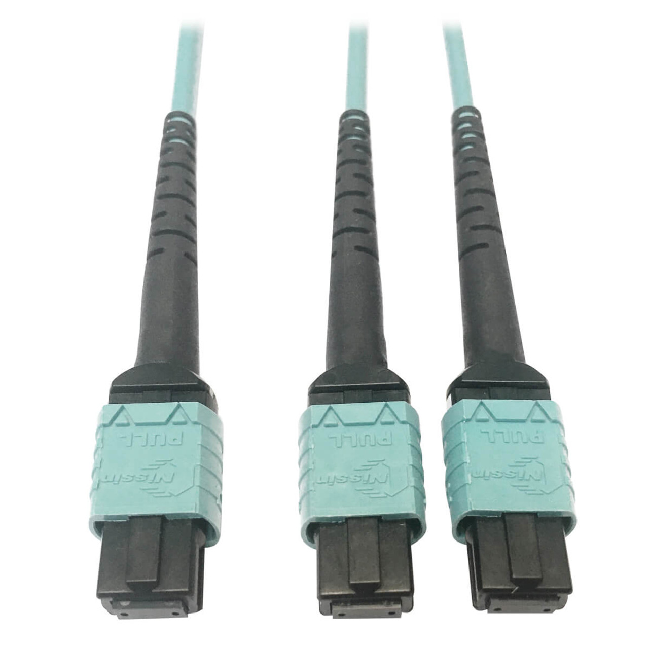 Tripp Lite N846D-01M-24BAQ 39.4 MTP OFNP OM4 Aqua Fiber Optic Cable