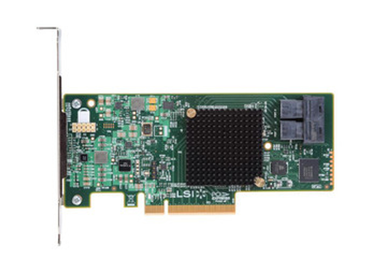 LSI SAS/SATA X8 PCIe Gen3 RAID Controller Low Profile MD2 compatible with ProLiant DL360p Gen8 servers