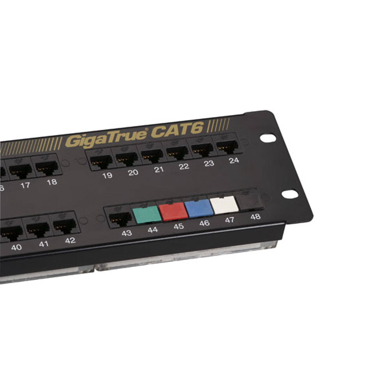 Black Box FMT100 port dust cover for RJ-45, pack of 25, compatible with network switches.