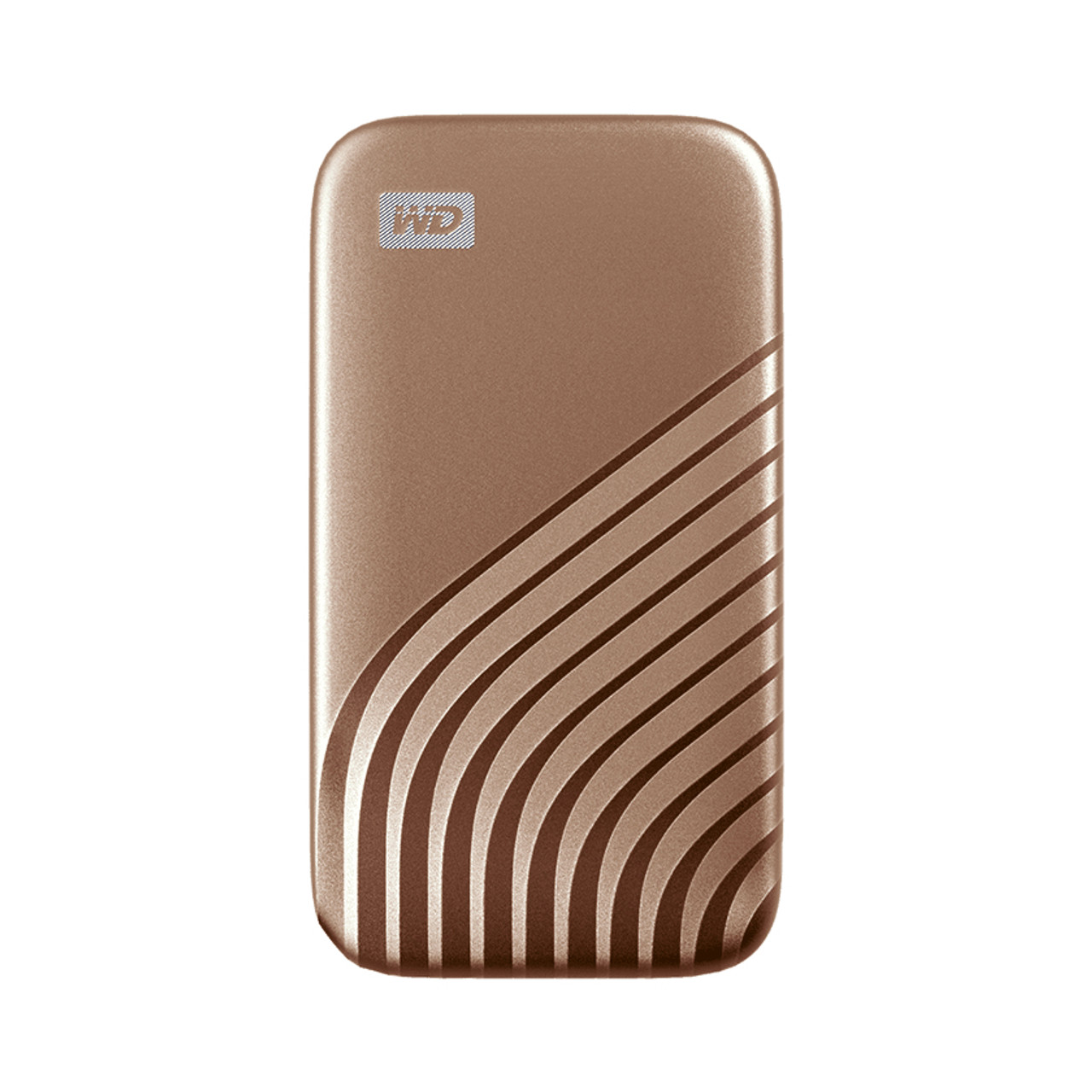 Western Digital My Passport 1000 GB Gold portable external hard drive compatible with laptops and desktops