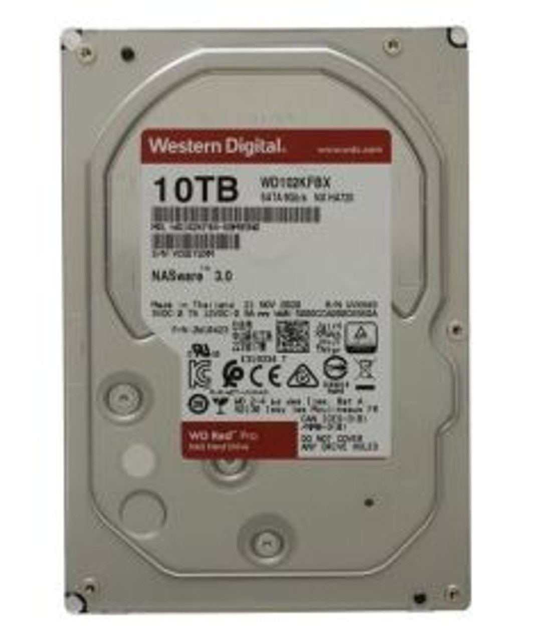 Western Digital Red Pro NAS 10TB Hard Drive for Servers - 7200RPM SATA 6Gb/s 256MB Cache - 3.5-Inch Size